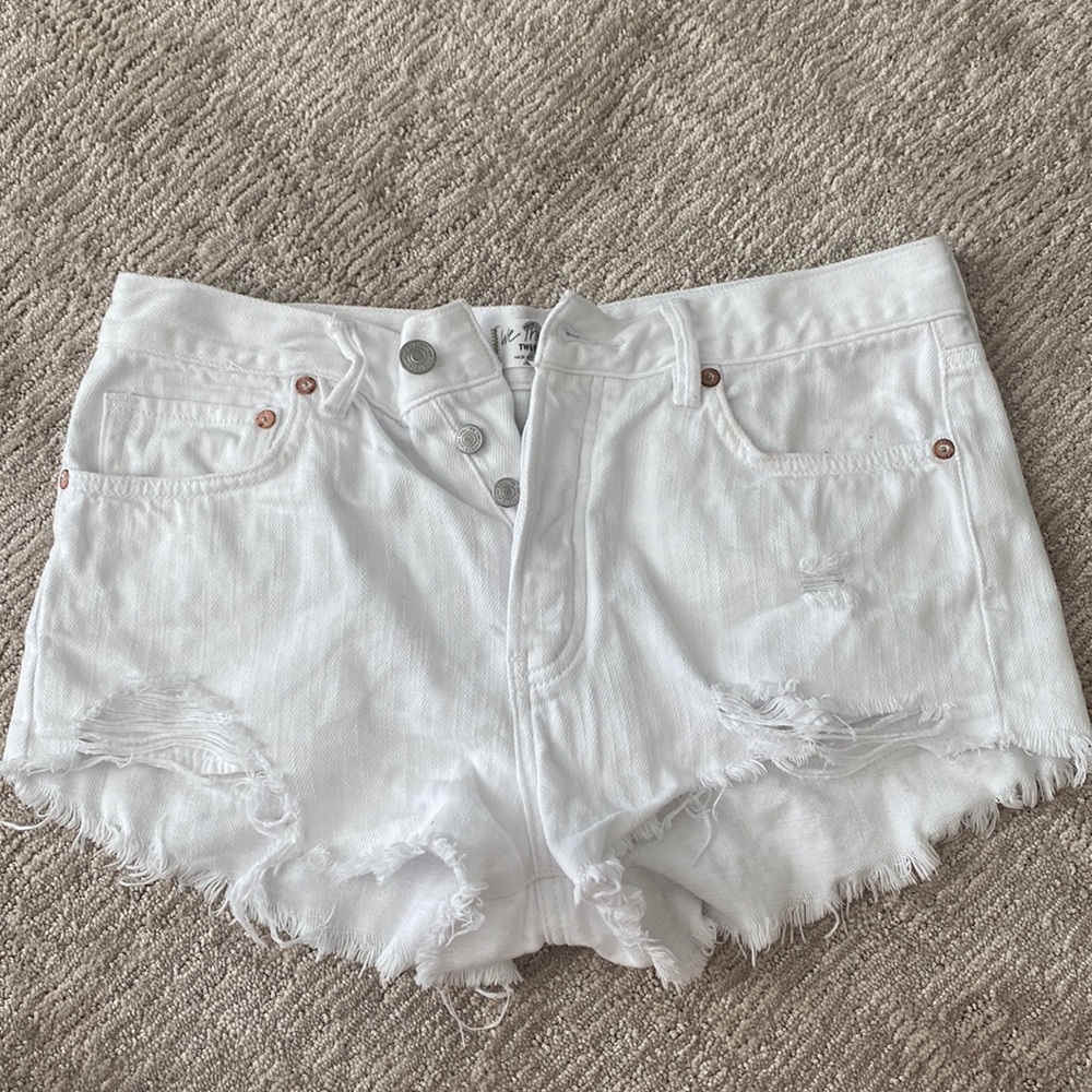 Free people denim shorts